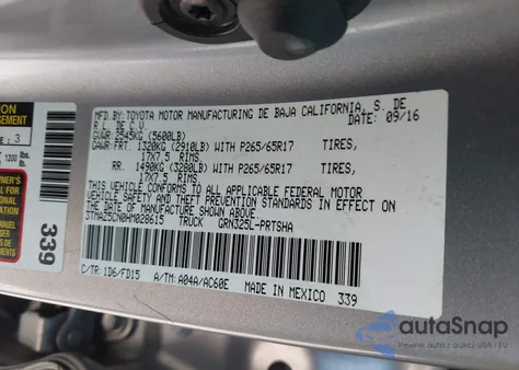 2017 Toyota Tacoma Trd Sport from USA, damaged, VIN 3TMAZ5CN0HM028615